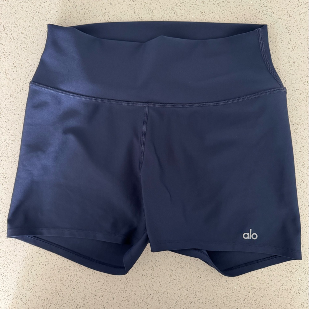 Alo Navy Blue Athletic Shorts